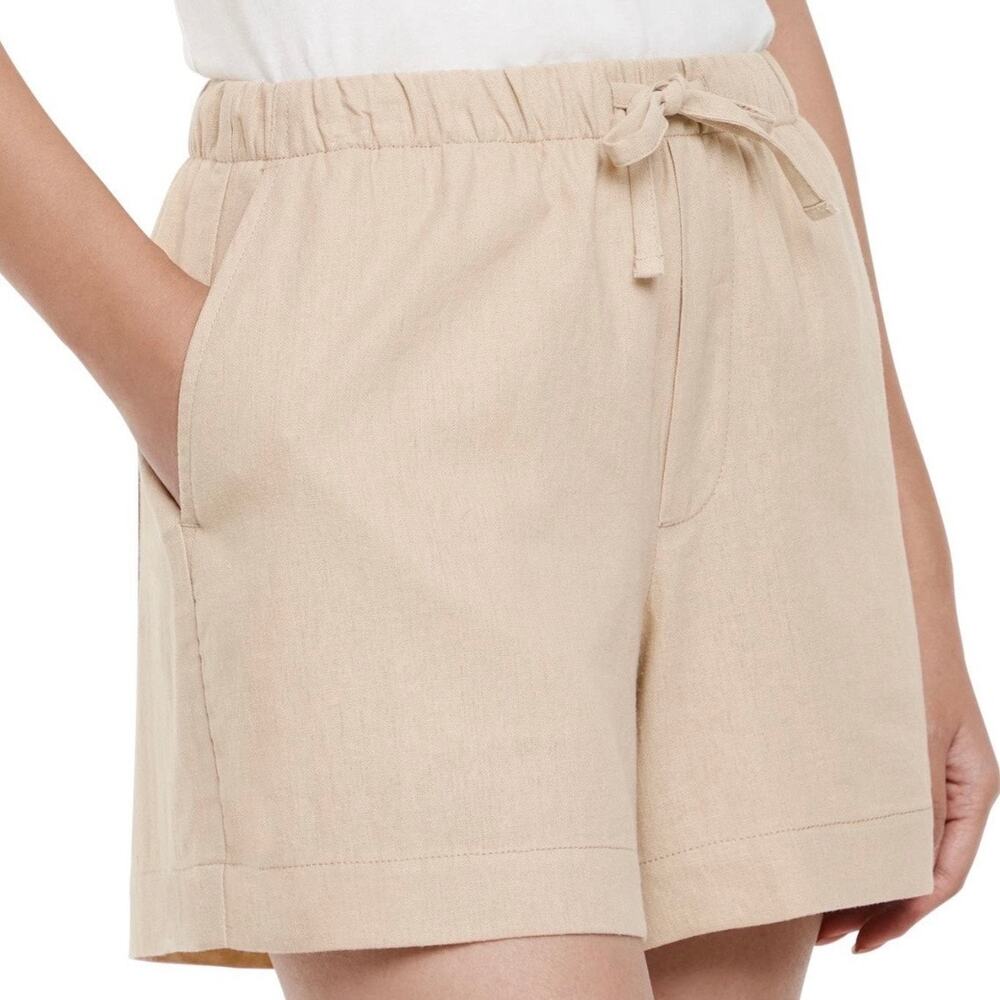 NWT Gap Linen Blend Khaki Pull On Relaxed Casual Short Size XL